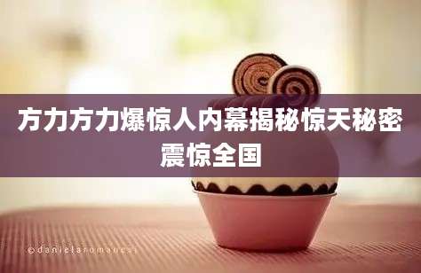 方力方力爆惊人内幕揭秘惊天秘密震惊全国