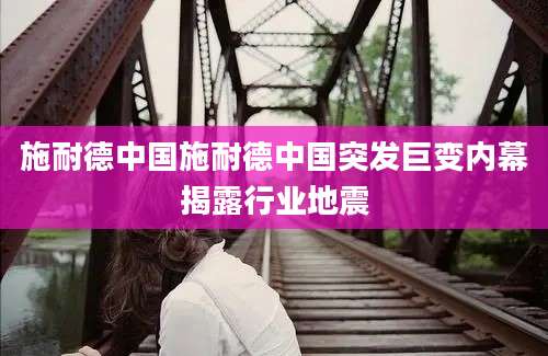施耐德中国施耐德中国突发巨变内幕揭露行业地震
