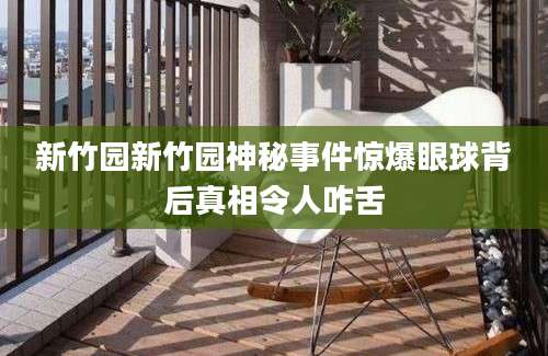新竹园新竹园神秘事件惊爆眼球背后真相令人咋舌