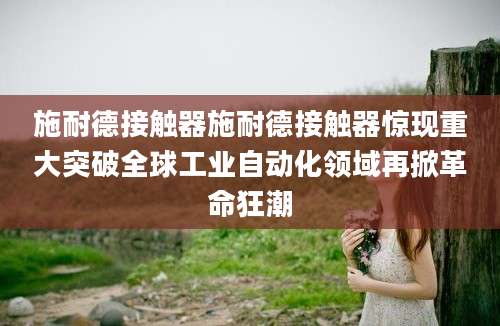 施耐德接触器施耐德接触器惊现重大突破全球工业自动化领域再掀革命狂潮