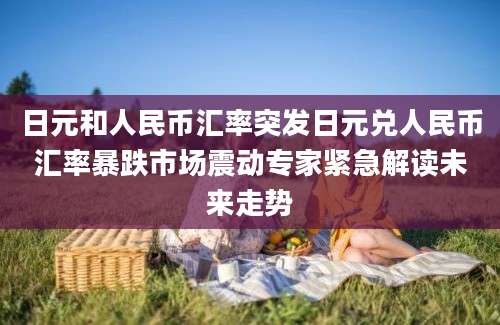 日元和人民币汇率突发日元兑人民币汇率暴跌市场震动专家紧急解读未来走势