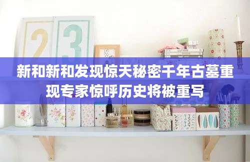 新和新和发现惊天秘密千年古墓重现专家惊呼历史将被重写