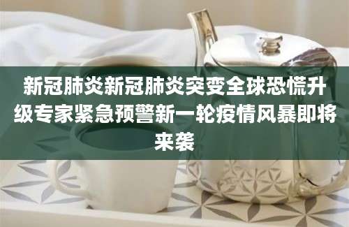 新冠肺炎新冠肺炎突变全球恐慌升级专家紧急预警新一轮疫情风暴即将来袭