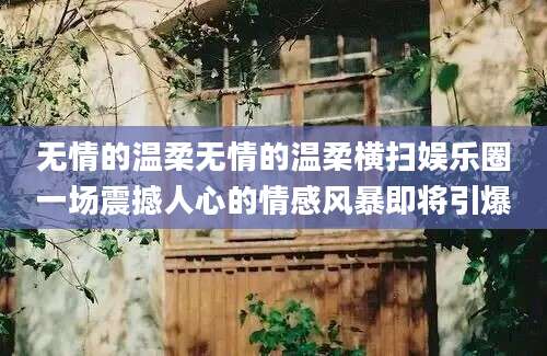 无情的温柔无情的温柔横扫娱乐圈一场震撼人心的情感风暴即将引爆