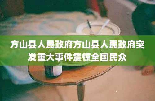 方山县人民政府方山县人民政府突发重大事件震惊全国民众