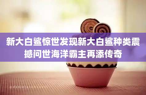 新大白鲨惊世发现新大白鲨种类震撼问世海洋霸主再添传奇