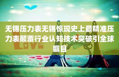 无锡压力表无锡惊现史上最精准压力表颠覆行业认知技术突破引全球瞩目