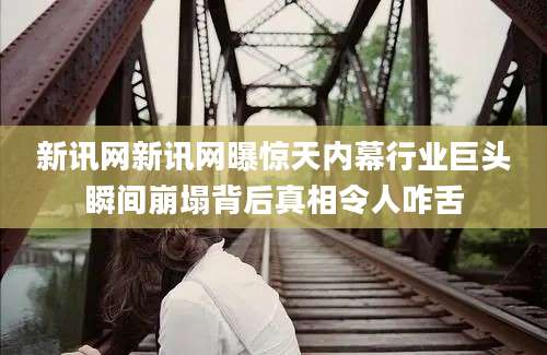 新讯网新讯网曝惊天内幕行业巨头瞬间崩塌背后真相令人咋舌