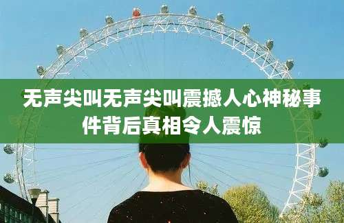 无声尖叫无声尖叫震撼人心神秘事件背后真相令人震惊