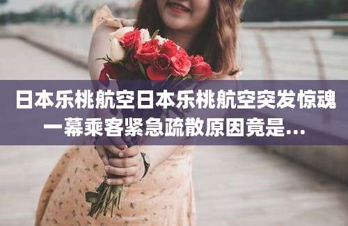 日本乐桃航空日本乐桃航空突发惊魂一幕乘客紧急疏散原因竟是...