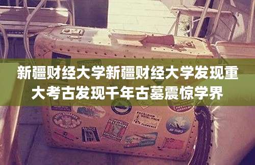 新疆财经大学新疆财经大学发现重大考古发现千年古墓震惊学界