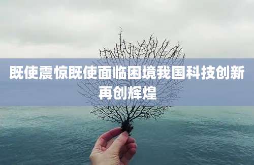 既使震惊既使面临困境我国科技创新再创辉煌