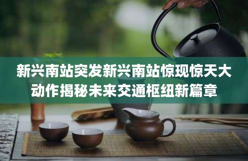 新兴南站突发新兴南站惊现惊天大动作揭秘未来交通枢纽新篇章