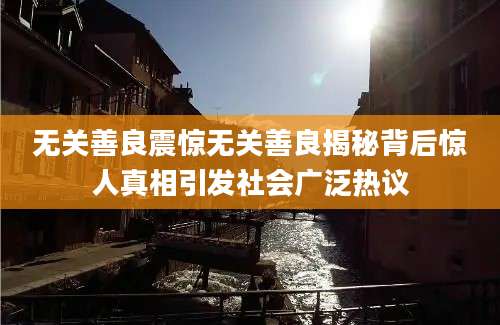 无关善良震惊无关善良揭秘背后惊人真相引发社会广泛热议