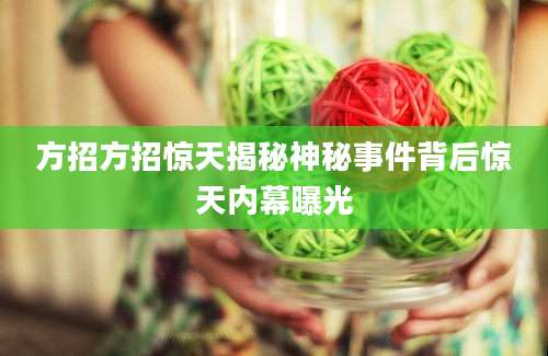方招方招惊天揭秘神秘事件背后惊天内幕曝光