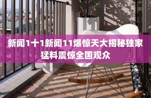 新闻1十1新闻11爆惊天大揭秘独家猛料震惊全国观众