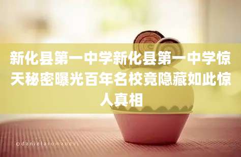 新化县第一中学新化县第一中学惊天秘密曝光百年名校竟隐藏如此惊人真相