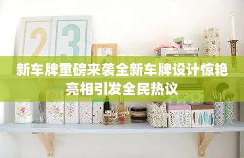 新车牌重磅来袭全新车牌设计惊艳亮相引发全民热议