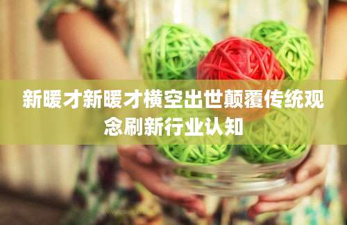 新暖才新暖才横空出世颠覆传统观念刷新行业认知