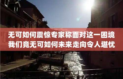 无可如何震惊专家称面对这一困境我们竟无可如何未来走向令人堪忧