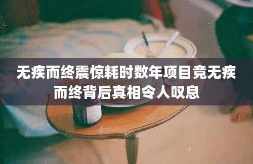无疾而终震惊耗时数年项目竟无疾而终背后真相令人叹息