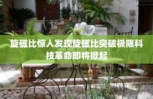旋磁比惊人发现旋磁比突破极限科技革命即将掀起