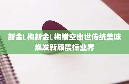 新金甁梅新金甁梅横空出世传统美味焕发新颜震惊业界