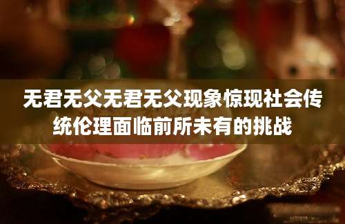 无君无父无君无父现象惊现社会传统伦理面临前所未有的挑战