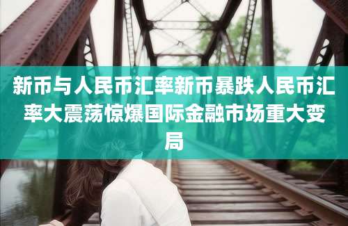 新币与人民币汇率新币暴跌人民币汇率大震荡惊爆国际金融市场重大变局