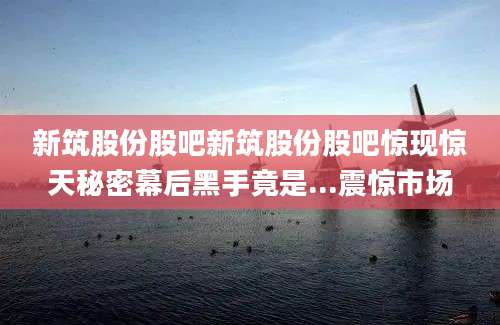新筑股份股吧新筑股份股吧惊现惊天秘密幕后黑手竟是...震惊市场