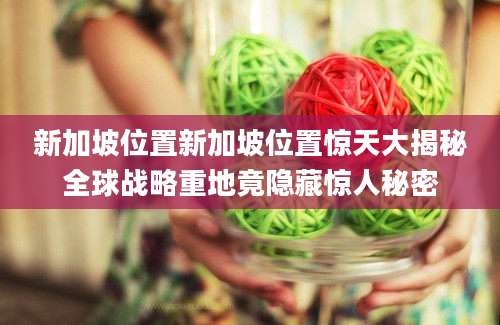 新加坡位置新加坡位置惊天大揭秘全球战略重地竟隐藏惊人秘密
