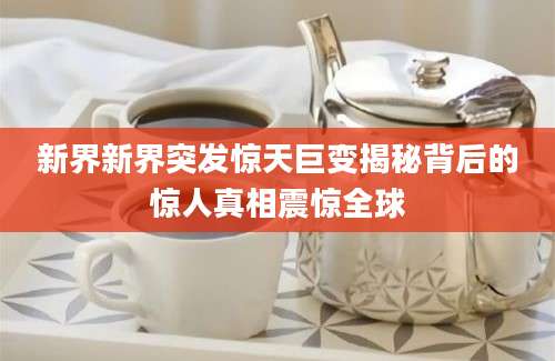 新界新界突发惊天巨变揭秘背后的惊人真相震惊全球