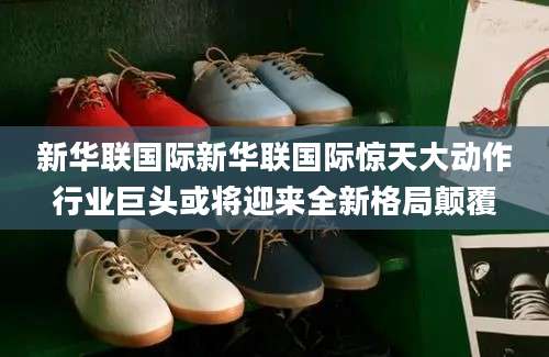 新华联国际新华联国际惊天大动作行业巨头或将迎来全新格局颠覆